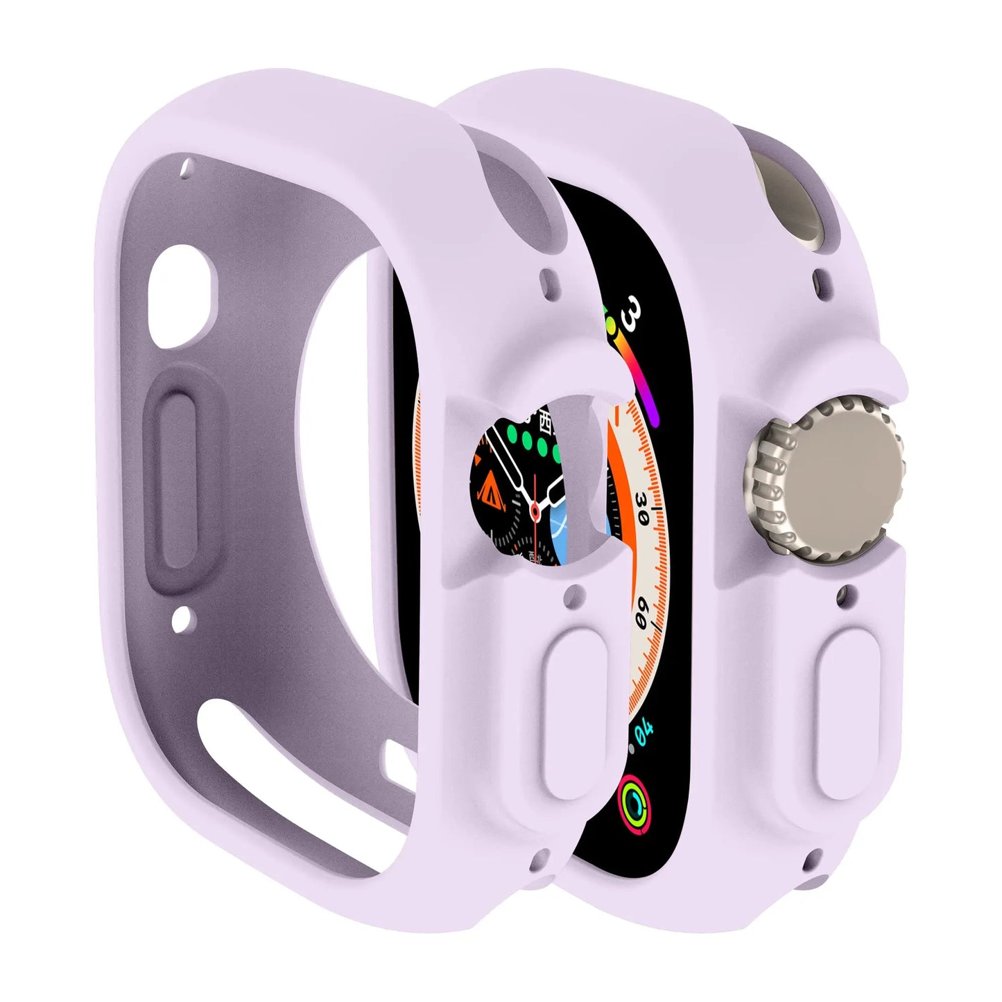 Shockproof Case for Apple Watch - Ultra Case 49mm accessories TPU Protective Silicone Bumper Scratch-Resistant Protective case