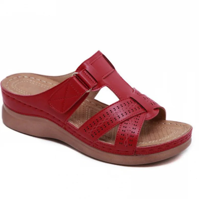Nieuwe zomer dames sandalen met sleehak | 35% KORTING