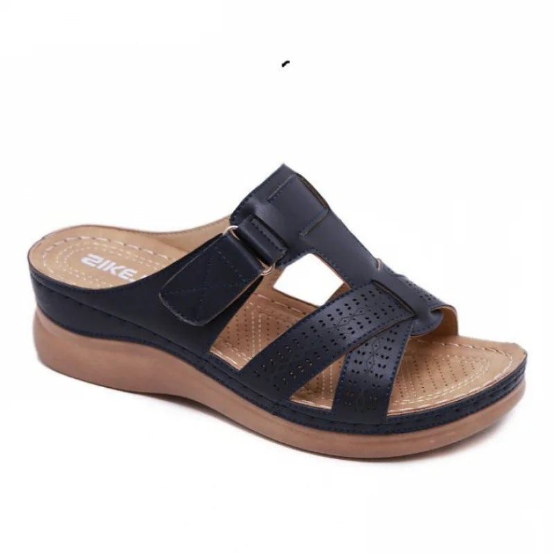 Nieuwe zomer dames sandalen met sleehak | 35% KORTING